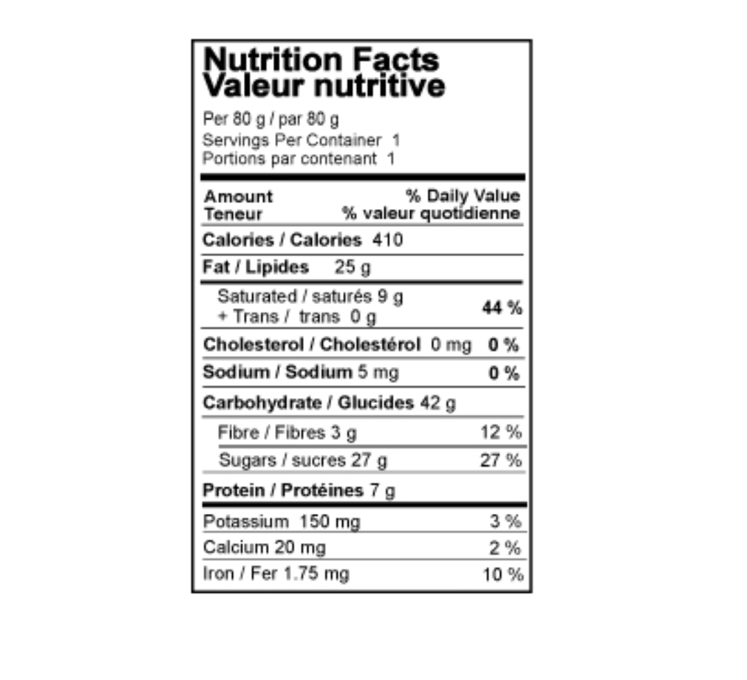 Gluten Free Peppermint Nanaimo Bar - 80g x 6 **GTA ONLY**