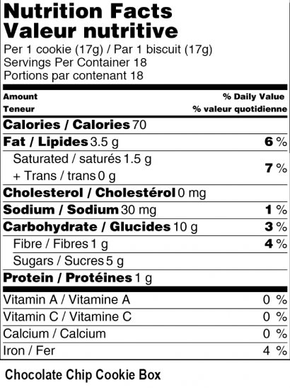 Chocolate Chip Cookie Box - 300g