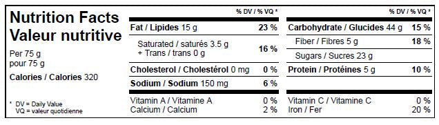 Chocolate Chip Cookie - 75g x 6 pack