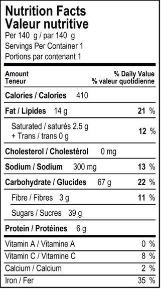 Chocolate Zucchini Muffins - 140g x 6
