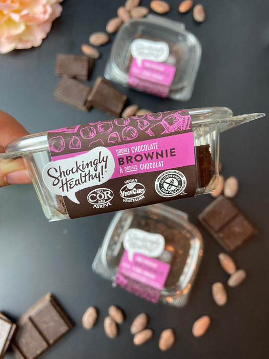 Shockingly Healthy! Gluten Free Double Chocolate Brownie 4-pack (280g)