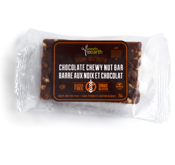 Gluten Free Chocolate Chewy Nut Bar - 75g x 6 **GTA ONLY**