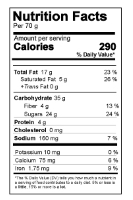 Gluten Free Peanut Butter Brownie - 70g x 6 pack