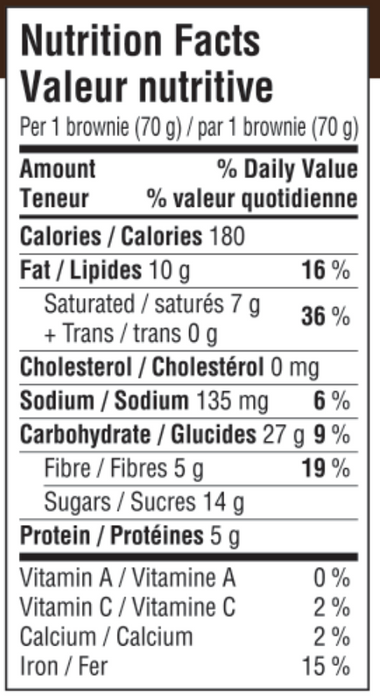 Shockingly Healthy! Gluten Free Double Chocolate Brownie 4-pack (280g)