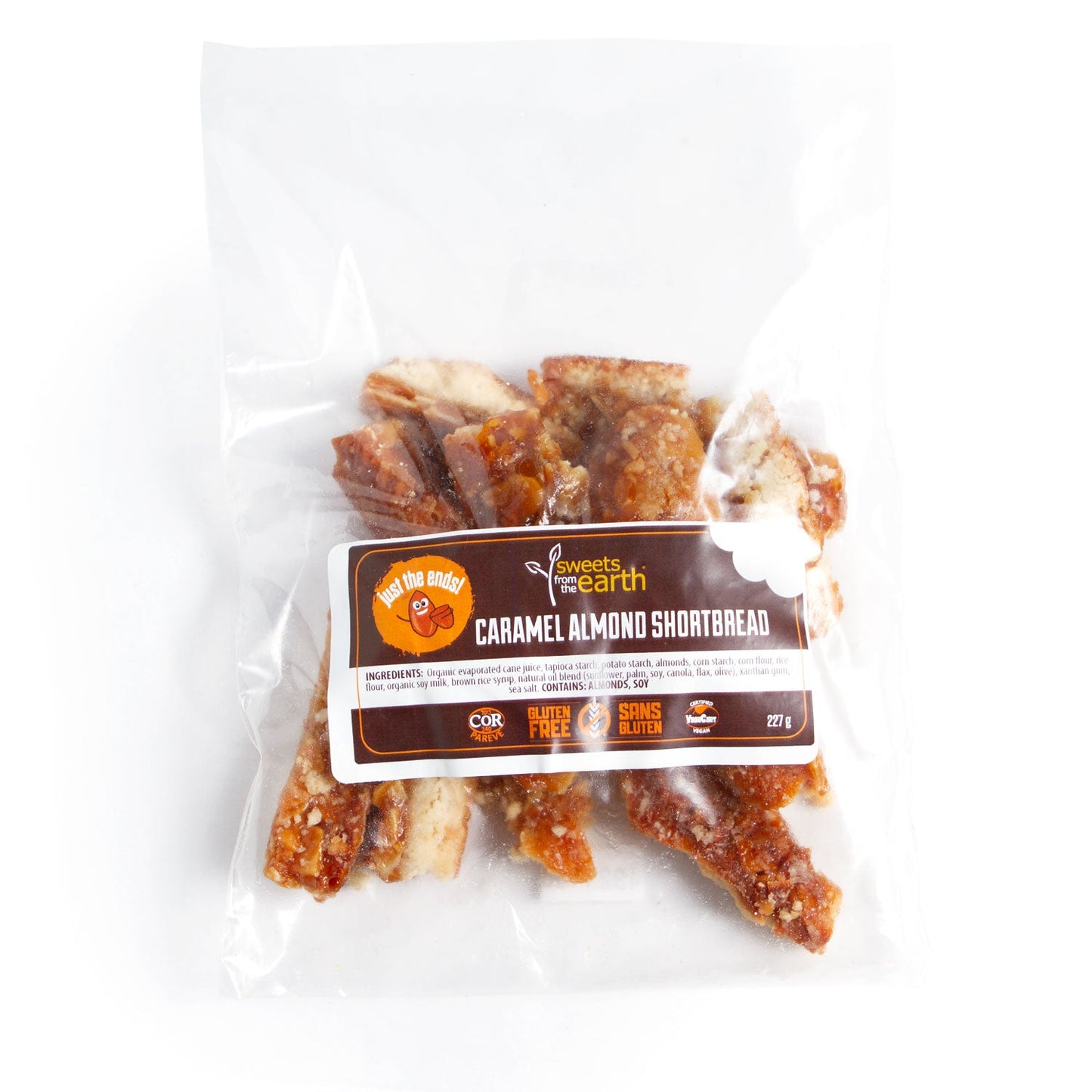 Gluten Free Caramel Almond Shortbread JUST THE ENDS!