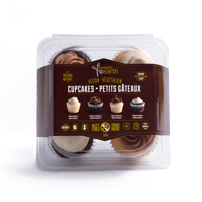 Chocolate & Vanilla Cupcake 4-pack - 320g **GTA ONLY**