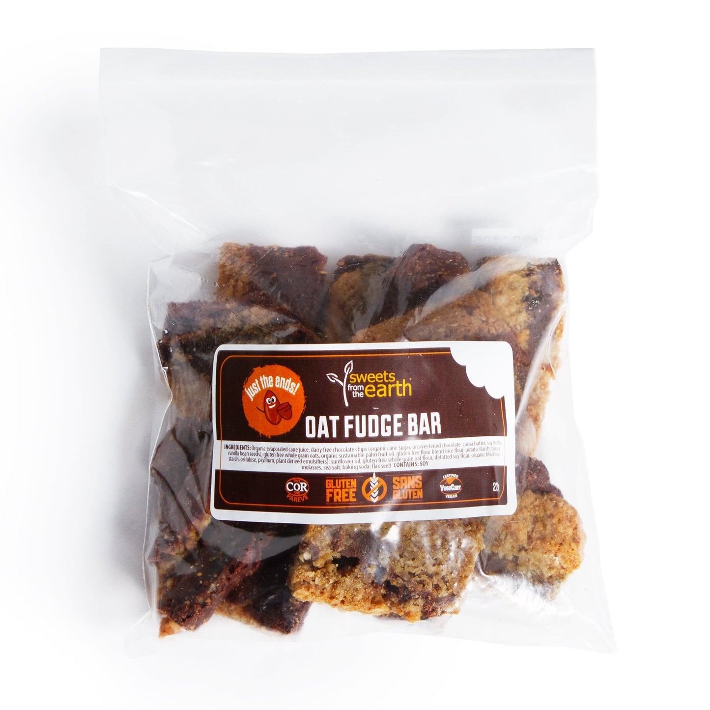 Gluten Free Oat Fudge Bar JUST THE ENDS!