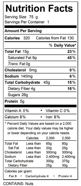 Gluten Free Caramel Pecan Bar - 75g x 6 pack